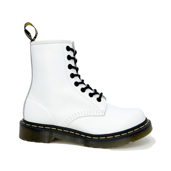 New Dr. Martens 1460 Softy T Leather Lace-Up Boots White Women’s Size 6 Docs dm - Picture 2 of 10
